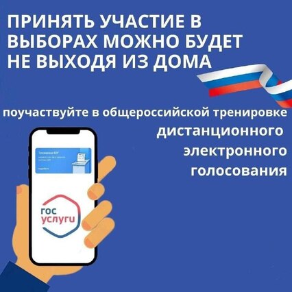 Примите участие в общероссийской тренировке дистанционного электронного голосования! 